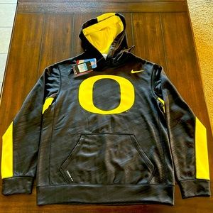 RARE 2014 NWT NIKE THERMA-FIT OREGON DUCKS KO WARP PERFORMANCE HOODIE SZ MEDIUM